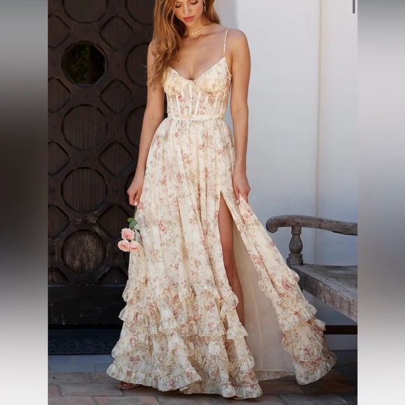 V. Chapman Dresses & Skirts - V. Chapman The Carmen Dress in Carmel Valley Rose